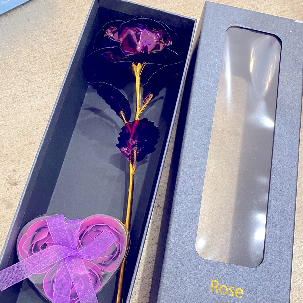 Galaxy purple rose